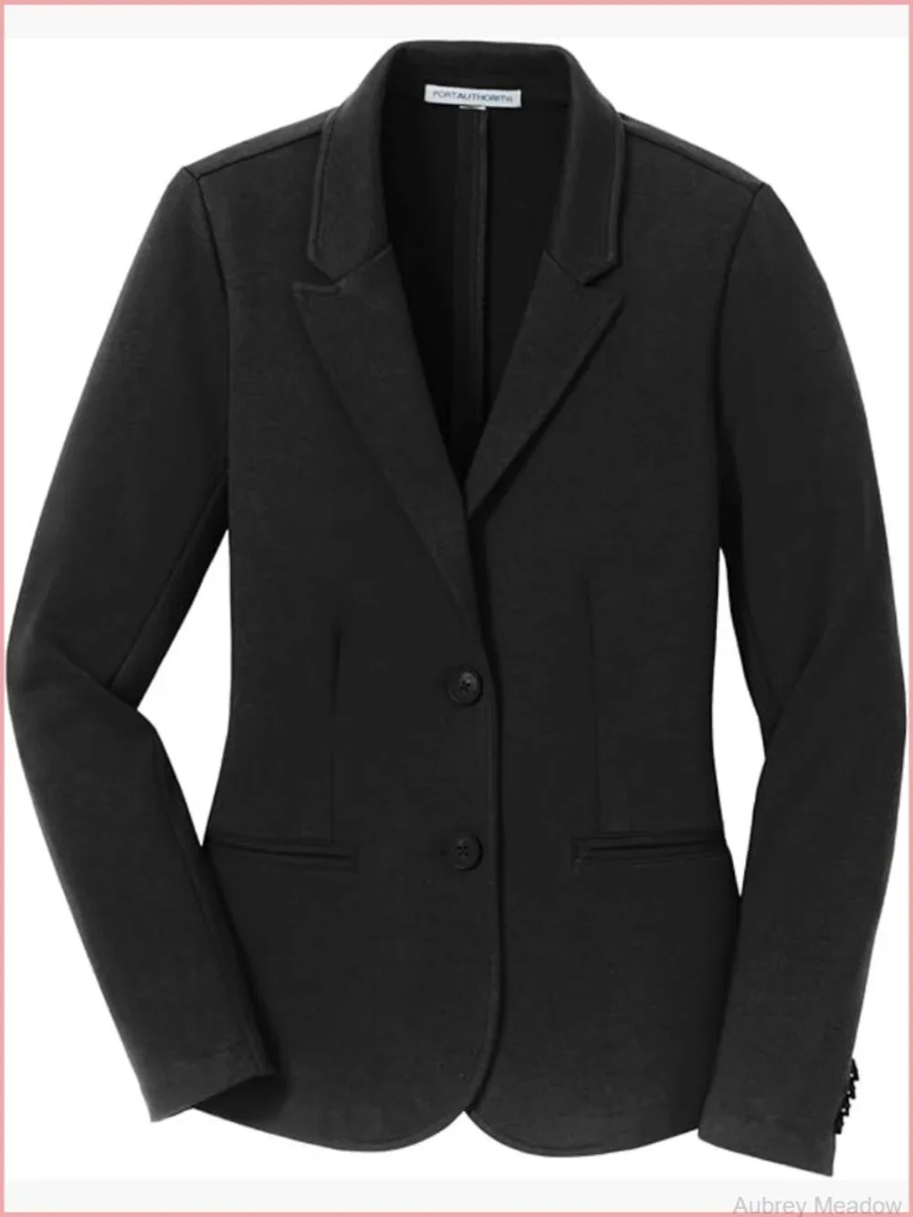 Ladies Knit Blazer - Modern Casual, Deconstructed, Wrinkle Resistant